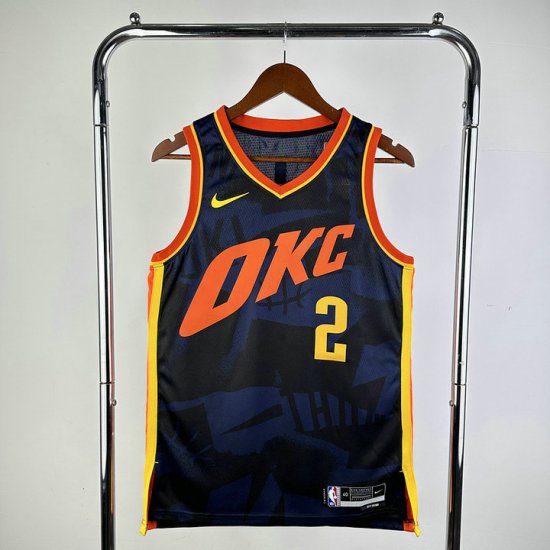 NBA 2 Gilgeous-Alexander OKC 23-24 city Maillot imprimé